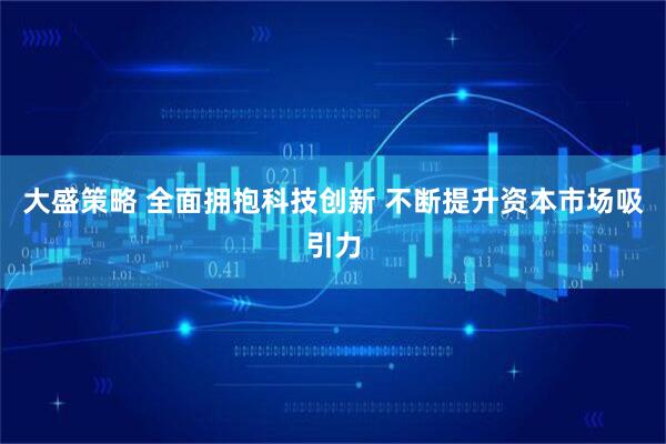 大盛策略 全面拥抱科技创新 不断提升资本市场吸引力